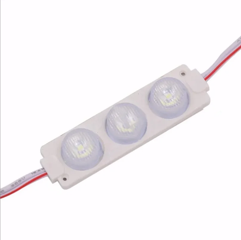7520 3leds lens sidelight module led lights 3030 injection led modules for signs 3w dc12v dc24v