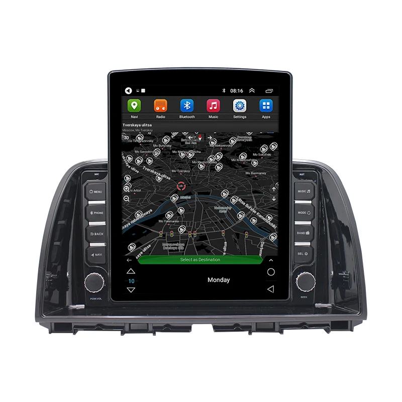 9.7 inch vertical touch screen car radio for Mazda CX-5 CX5 2012-2017 tesla style carplay 4G android stereo video gps DVD player