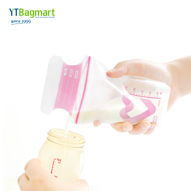 Factory Price Plastic Breast Milk Storage Bag For Storing And Freezing Ldpe Breastmilk Storage Bags