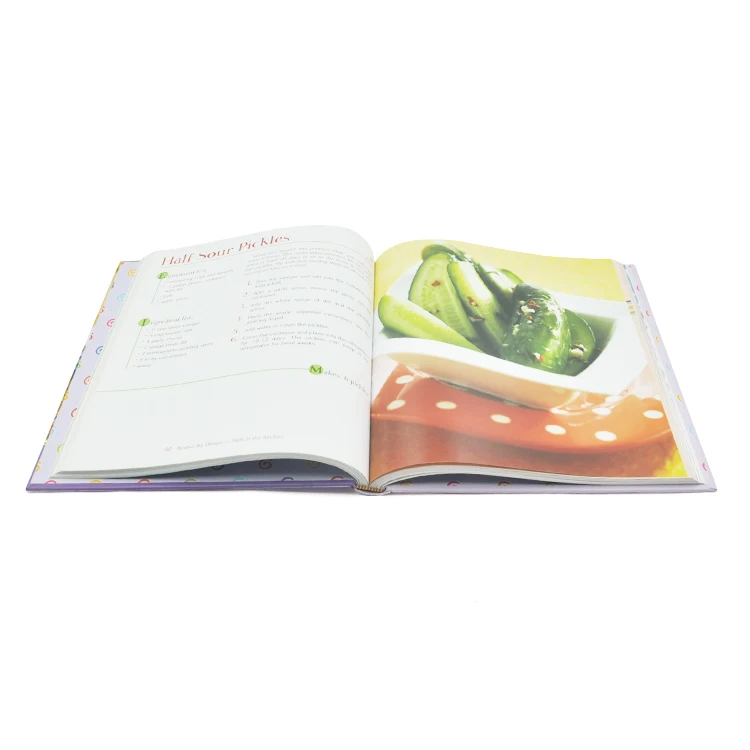 High Quality Hardcover Cookbook Libros Photography Art  Book Printing Service  Hard Cover Book Publishing Supplier