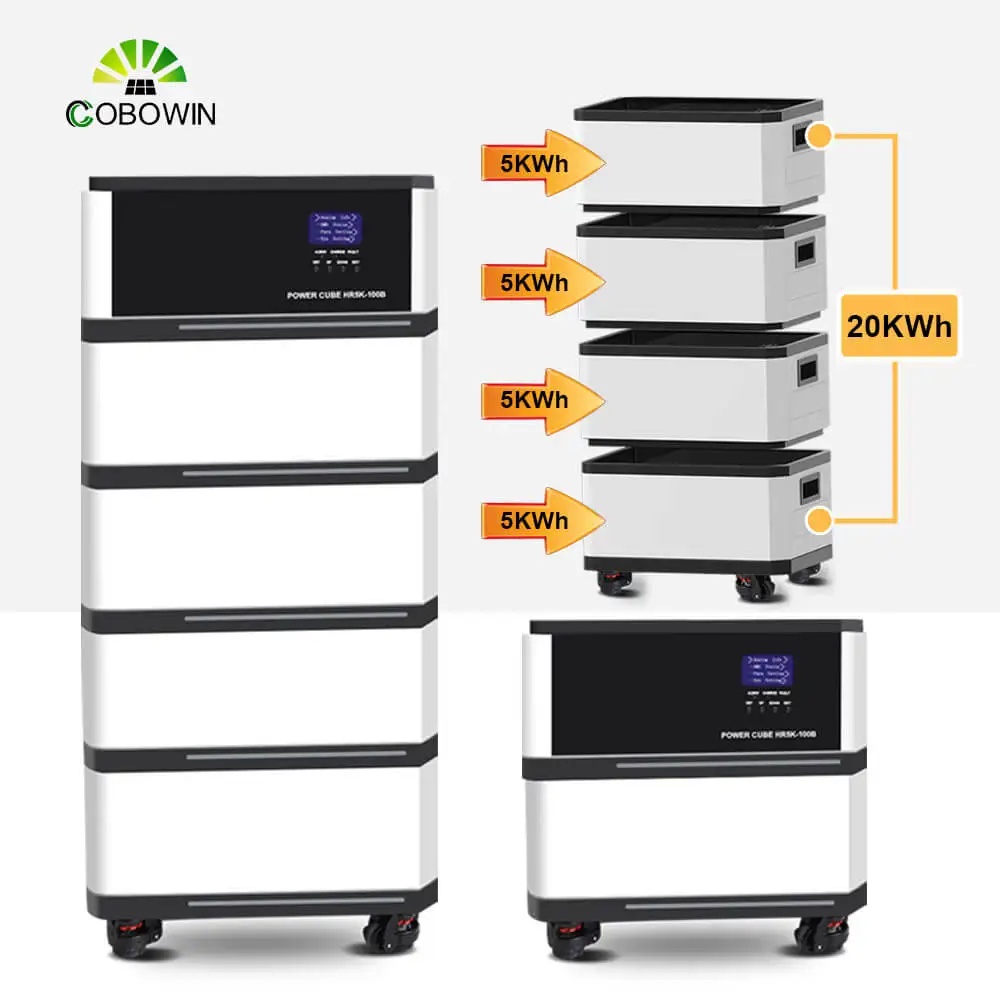 Аккумулятор солнечной энергии Cobowin 20 кВтч 30 Высоковольтная Солнечная литиевая батарея с 10-летней гарантией качества