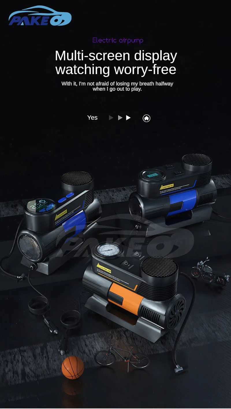 12V Automatic Air Pump Compressor Rechargeable Wireless mini Pointer Model Tire Inflator High quality Portable Battery Cordless