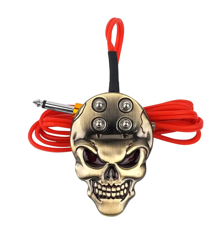 Педаль ножного переключателя с черепом и татуировкой высокого качества