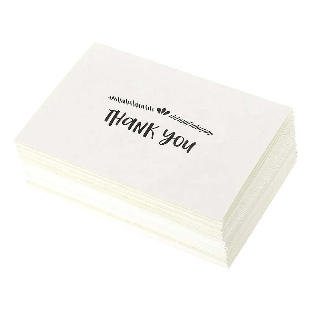  Pink Color Matt Lamination High Quality OEM Custom Printing Thank You Card Pocket