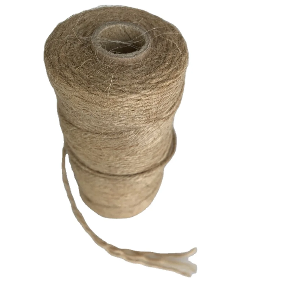 2mm Thick Natural Jute Twine Packaging Rope 328 Feet for Household Use