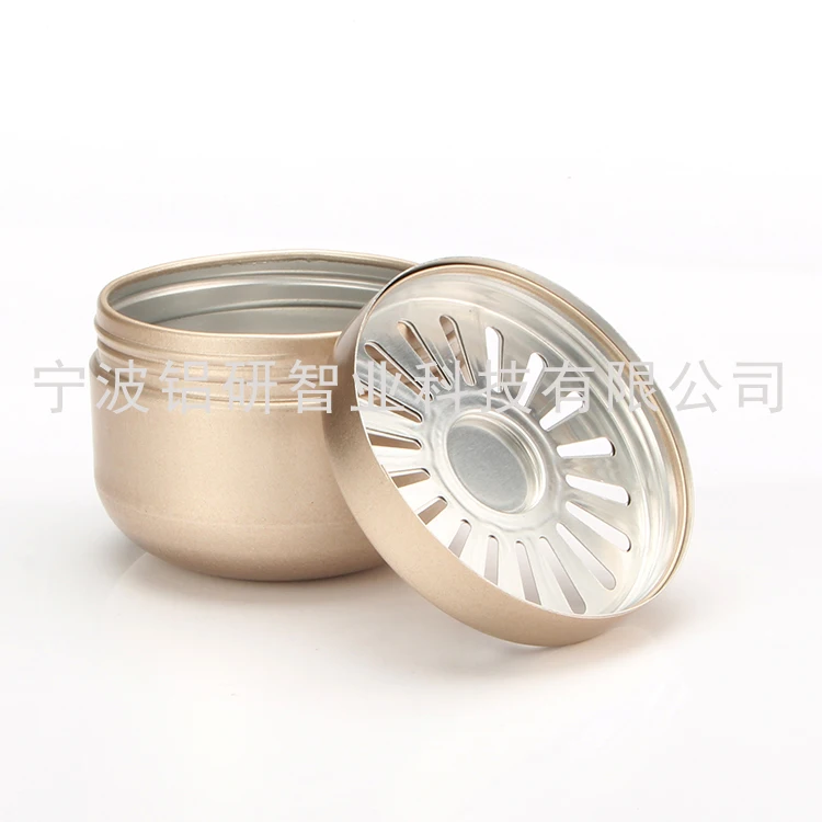 Hot selling 150ml elegant aluminum jar  tin tea herb container for Dubai market