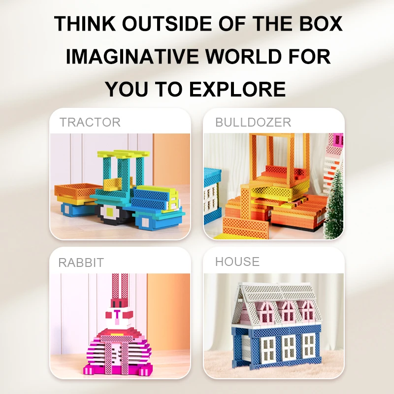 mideer MD1163 BLOCKS gift for children imagination and creativity Archimedes Hole wooden building blocks