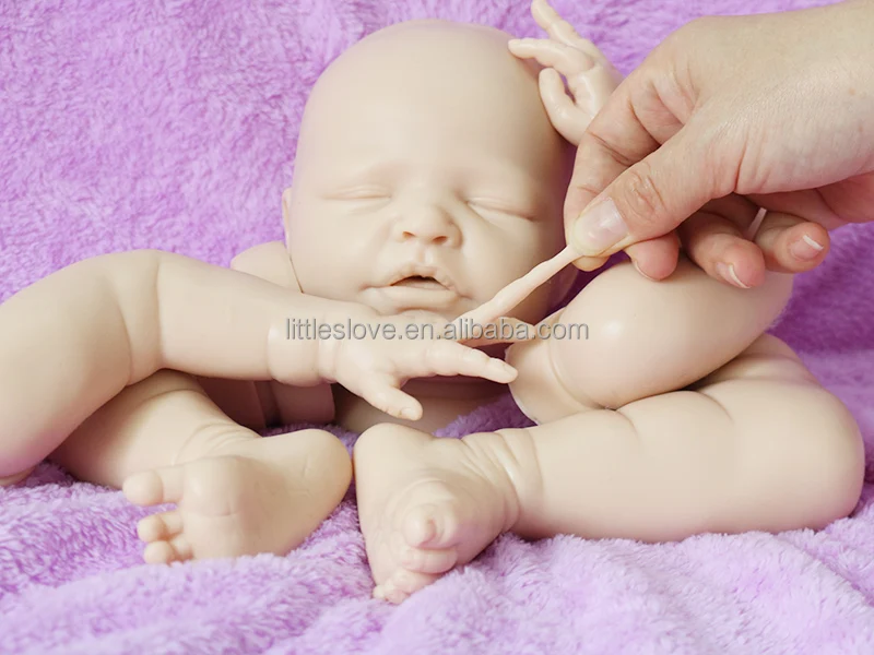 Reborn Doll Solid Silicone Kits Small Dolls Rubber Baby Realistic Molds Kits