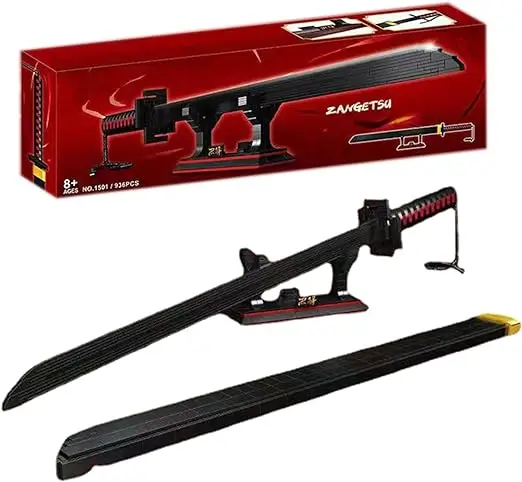 Tiansuo Zangetsu knife assembly model, anime Darth Vader Sauron Cosplay Tatsu Yamashiro building block birthday gift.