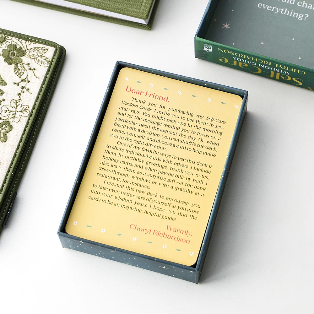 Wholesale Paper Self Care Collection Wisdom Playing Positive Affirmation Custom Printing Game Cards