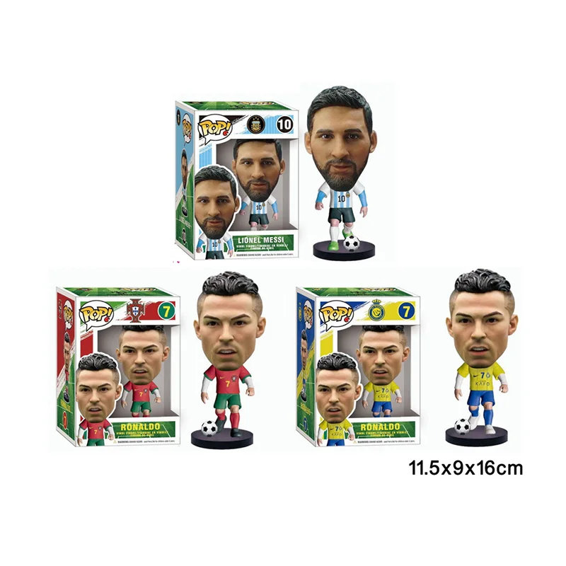 Hot selling European cup Mbappe Ronaldo Messi Action Figure for Fans and Collectors Kits