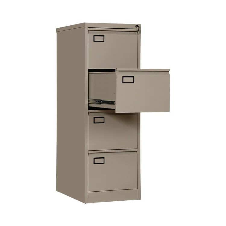 High Quality Card File Cabinet A4 Paper Storage Filing Cabinet 4 Drawer Lockable Cabinet