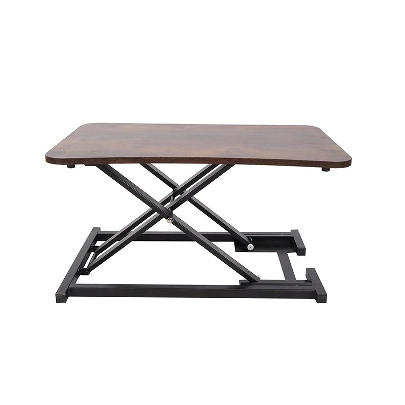 2024 Youtai Wholesale Minimalist Adjustable Height Laptop Table  Iron Frame Legs Computer Desk Folding Computer Table