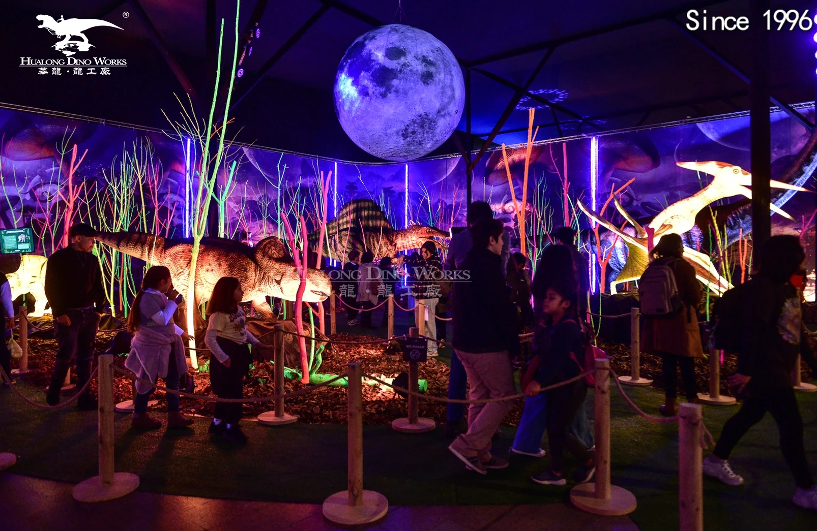 Dinosaur theme park popular life size interactive dinosaur animatronic robot