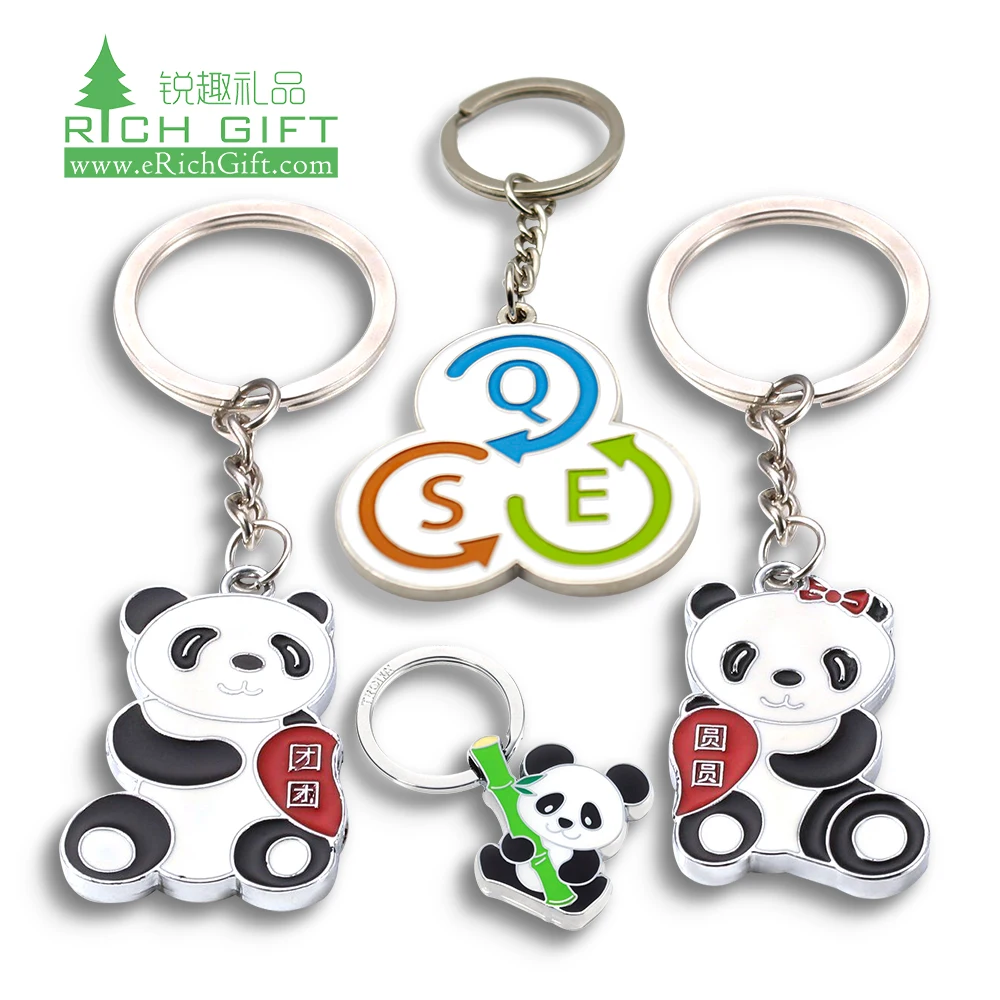 high quality promotional Custom Design Keychain Keyring Fashion Key Holder Metal Keyring Enamel Key Holder logo blank Key Chains