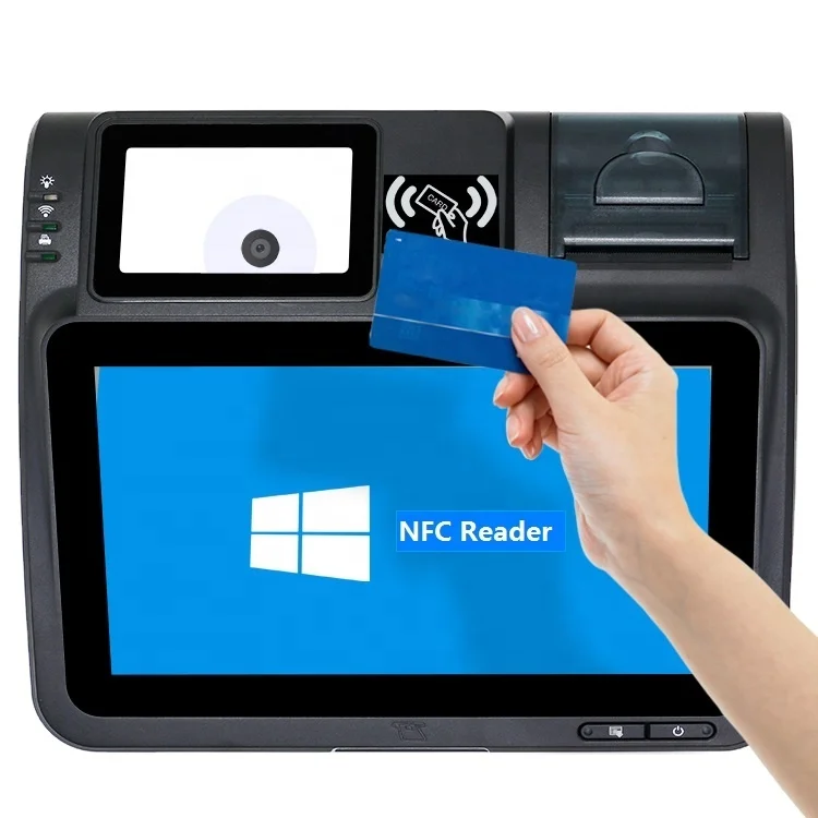 High quality android pos tablet with bar code scanner and thermal printer,pos billing machine