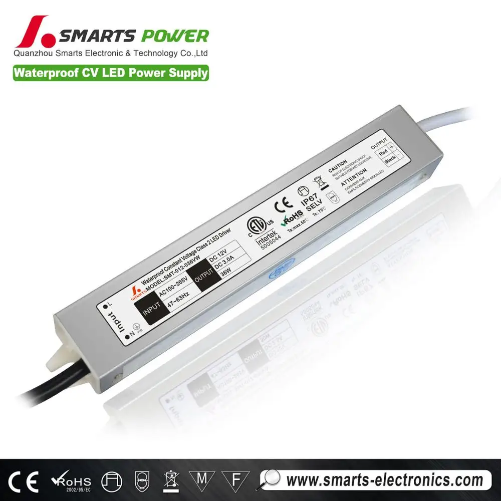 12v 3a 36w constant voltage waterproof LED driver power supply for LED display