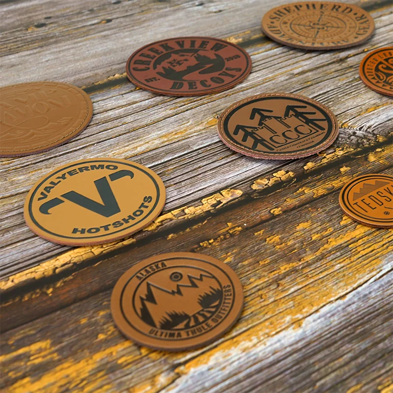Clothing Label Jeans Garment Accessories Label Logo Tag Leather Patches for Clothing Metal Custom Brand Leather Label
