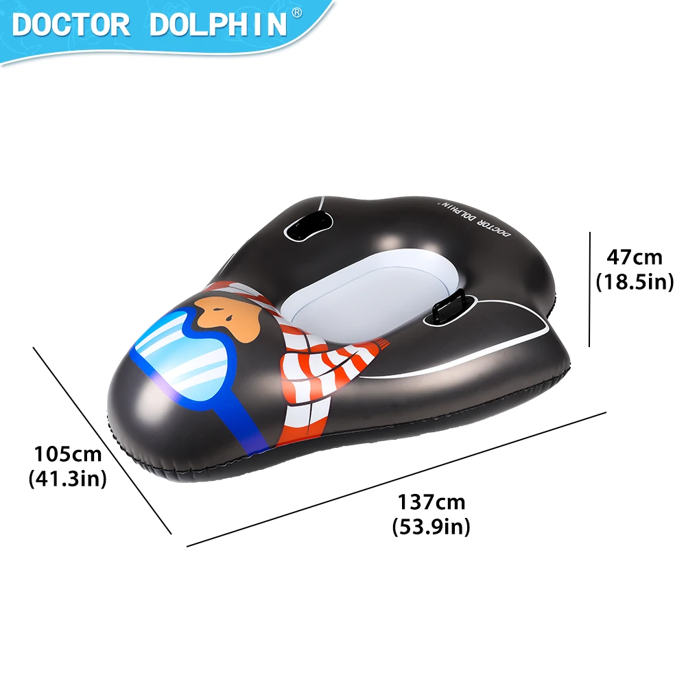 PVC Inflatable Snow Tube Sled Winter Outdoor Sports Push Winter Wholesale Sledding Snow Sled