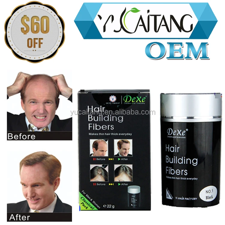 Dexe Best Price Private Label Hair Fiber Powder Fully Hair Fiber Long Lasting Natural Wholesale Fiber Hair Building original OEM