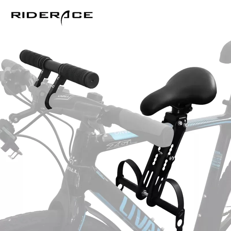 RIDERACE Bicycle Frame Kids Saddle Parts Mountain Bike Seat Quick Release Front for 2 3 4 Year Old Child Soft Baby Cycling