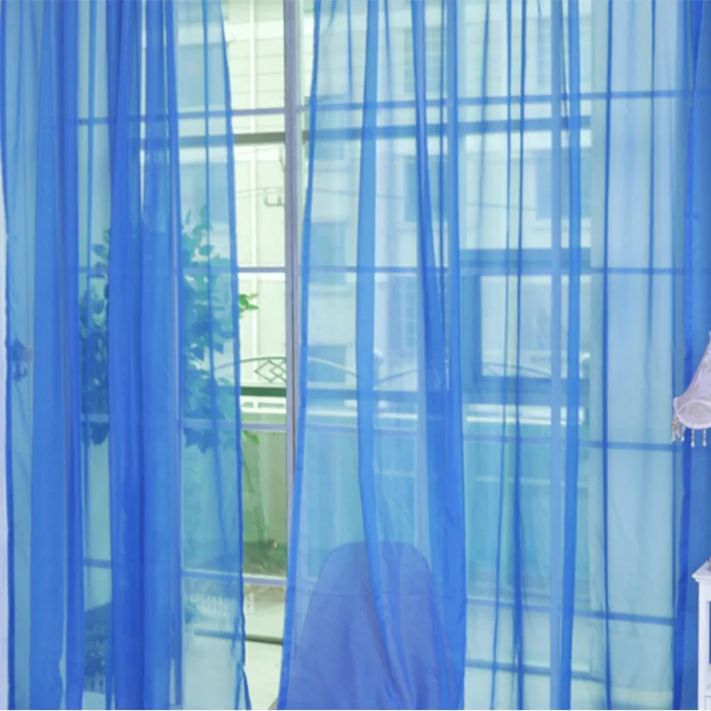 Transparent Outdoor Finished Wedding White Ready Made Yarn Sheer Tulle Backdrop Decorative Drapes Curtain Wholesale for Parties