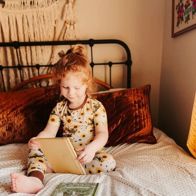 Customized Baby Clothing Sets 95%bamboo 5%spandex Bamboo Baby Toddler Two Piece Pajamas