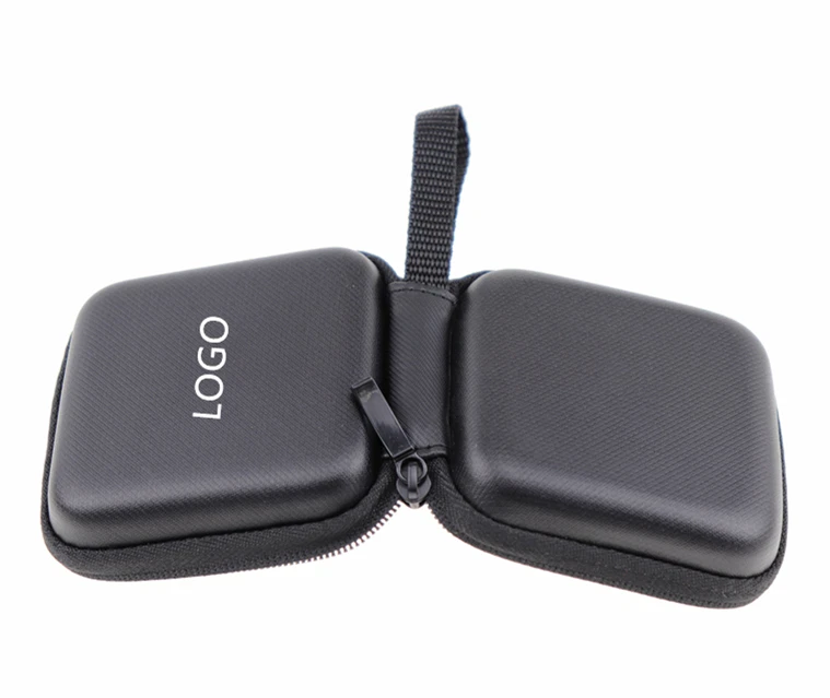 Eva Hot Pressing Storage Carrying Hard Case Custom Zipper Close Protective Small Eva Transparent Earphone Case With Zipper