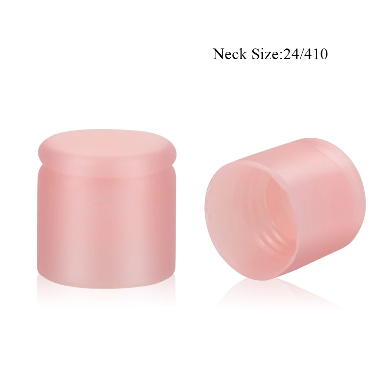 Customized Idealpak  24/410 Plastic Flip Top Cap Matt Pink Flip Top Cap For Bottles