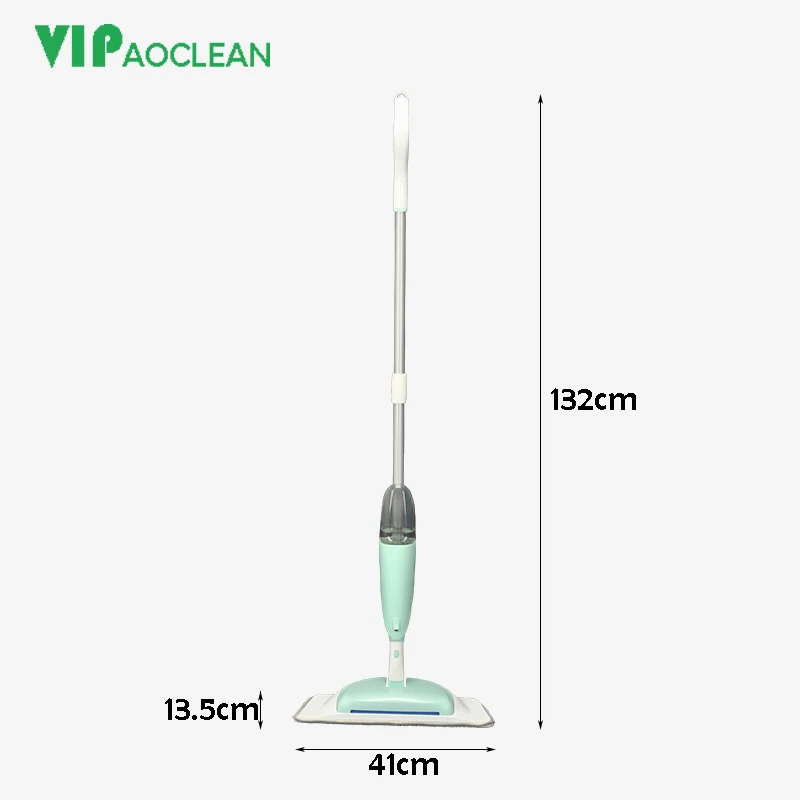 VIPaoclean easy floor cleaning microfiber magic water spray mop with sweeper broom