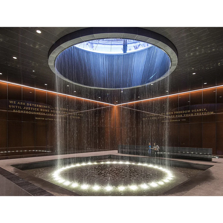 Customized Diameter 1M 2M 3M Digital Water Curtain Rain Waterfall for Outdoor Indoor Decoration