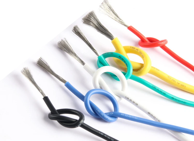 DIY 30/28/26/24/22/20/18awg high quality flexible silicone wire cable 5 colors mix wire tinned Electrical Wire pure Copper Line