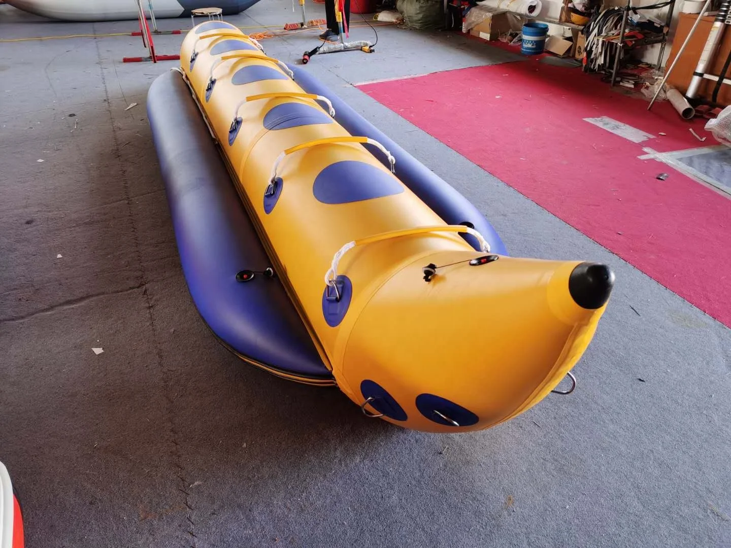 8 people rowing boat rubber Hypalon boat water play crafts ice skating craft