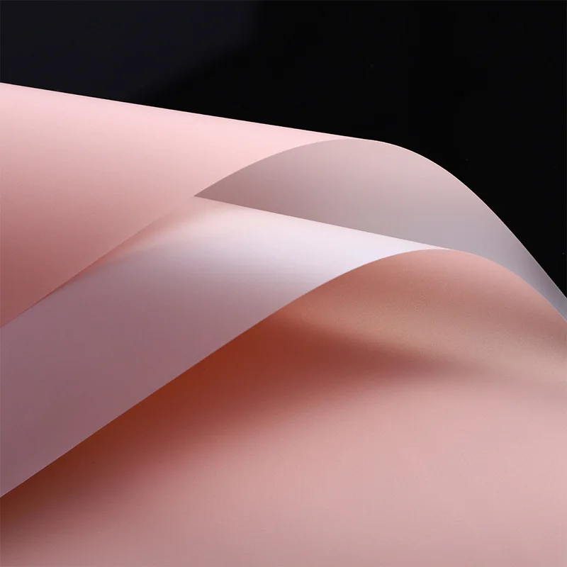 High Quality Plastic Material Luxurious Style Flower Wrapping Sheets Bright Color Paper Gift Package Floral Packing