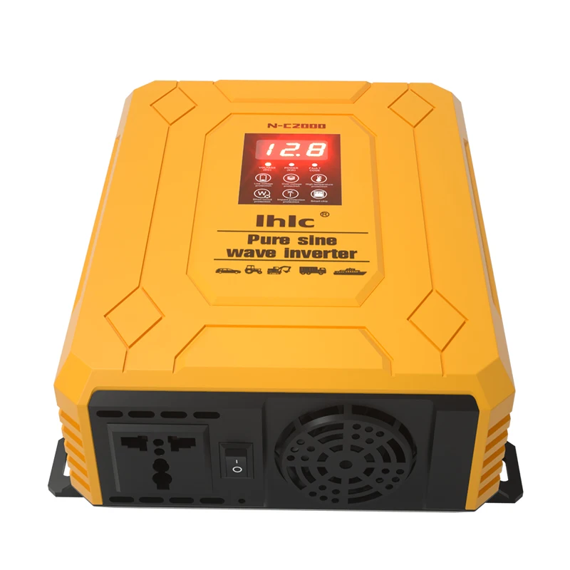 Factory Directly Sell 2000w Power Inverter Dc 12v 24v 48v To Ac 110v 220v Invertor With Dual Usb Charging