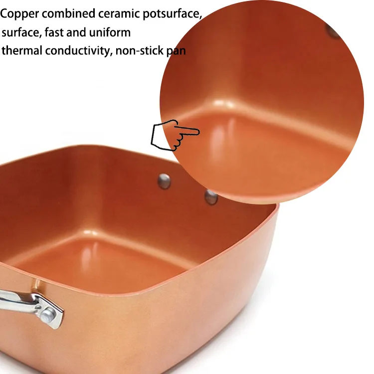 Aluminium Square Kitchen Ware Set Multifunction Kitchen Cooking Ware Set