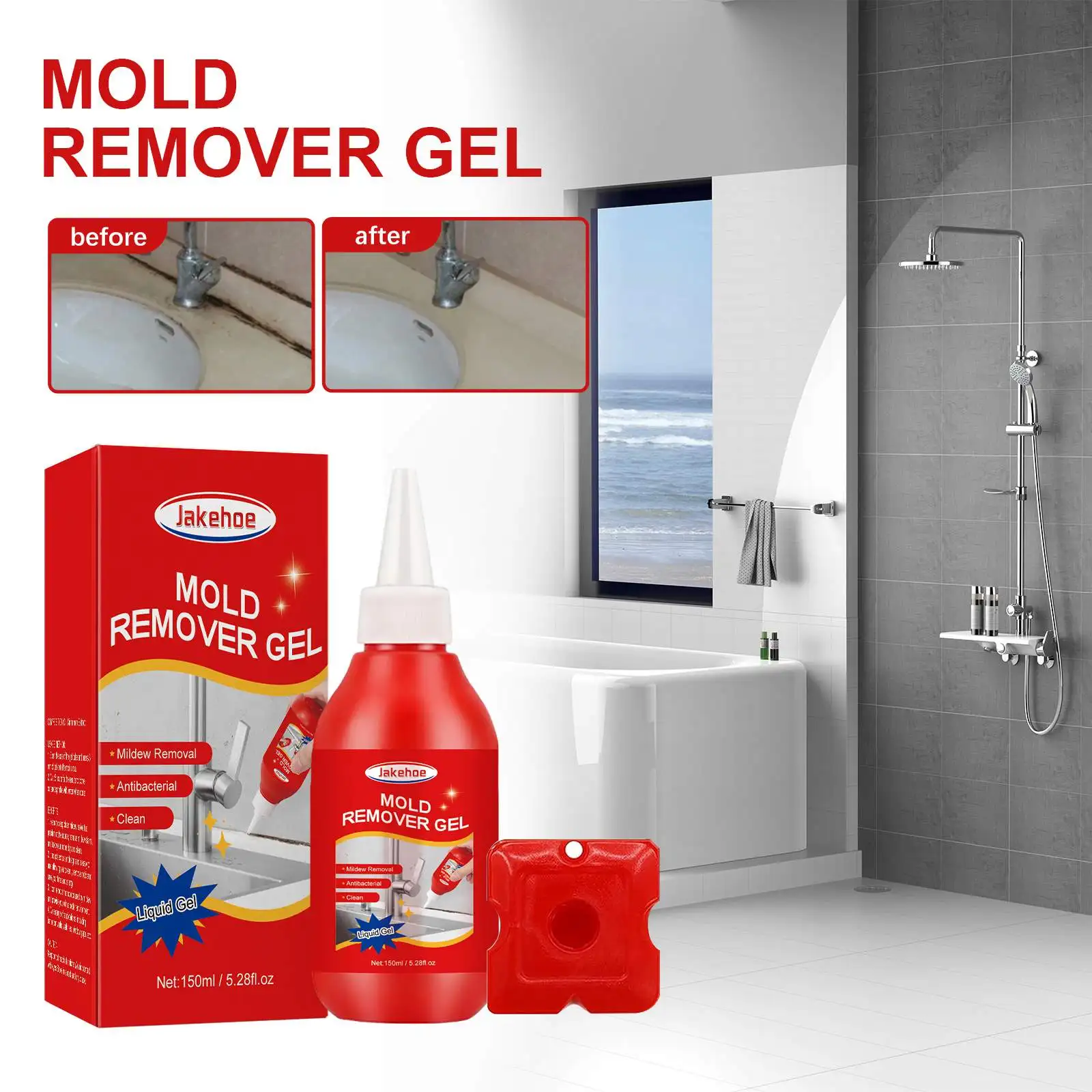 Jakehoe Hot Sell Effective Mildew Remover Cleaner Mildew Active Spray Removing Tile Mold Mildew Bathroom Cleaner Spray