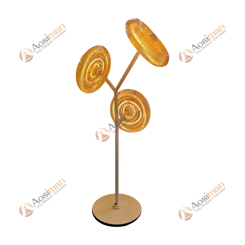 Sunflower Pattern Hotel Luxury Modern Standing Corner Light Classic Creative Decorative Standing Floor Lamp For Living Room