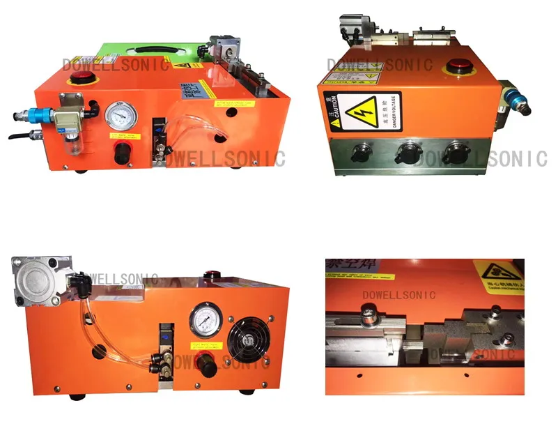 Pneumatic spot welding machine for metal wire and cable