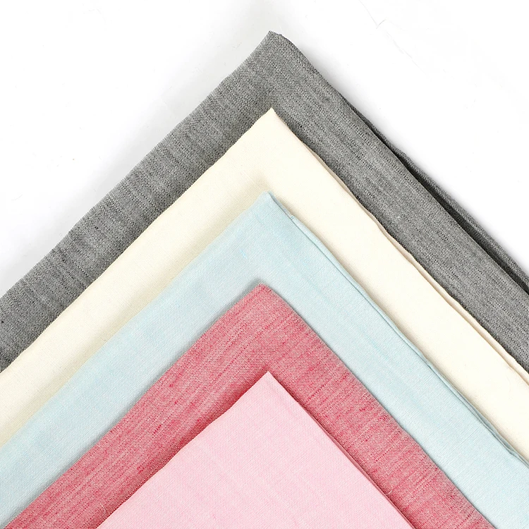 China Textiles Ramie Cotton Plaid Fabric