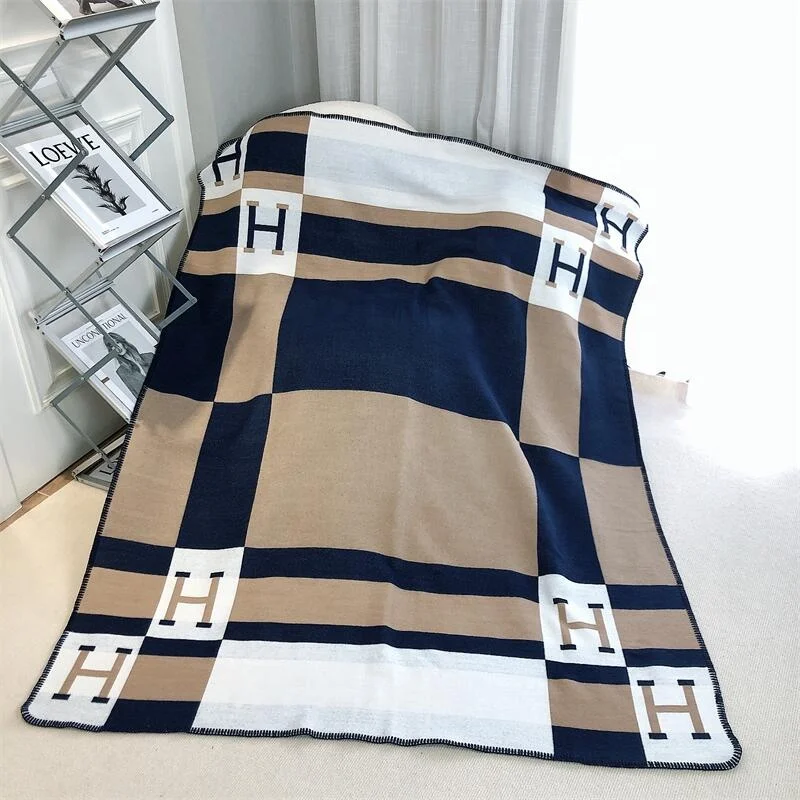 flight air conditioning sofa blanket single shawl scarf car nap large lattice home h blanket wholesale