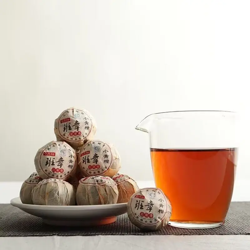 Высококачественный чай Yunnan Puer 2021 Banzhang Xinhui Tianma маленький зеленый апельсин спелый с апельсиновой цедрой Pu-erh