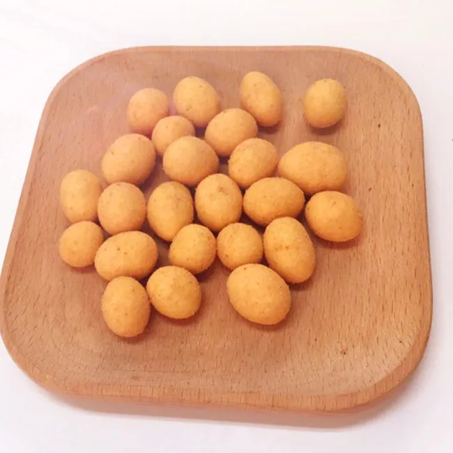 Hot Sale Roasted Coated Crispy Fry Peanuts Snack Sweet Corn Peanut Cracker Flat