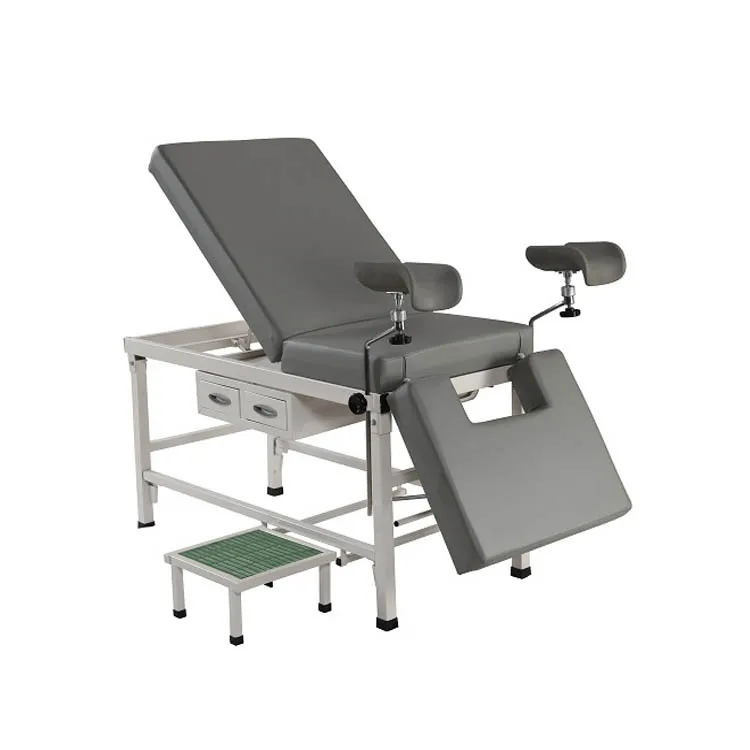 Cheap Price Manual Gynecology Bed Obstetric Delivery Couch Gynecological Examination Chair
