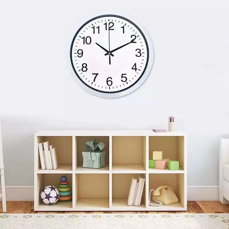 7 Inch Silent Quartz Non Ticking Living Room Office Home Decor Simple Wall Clocks