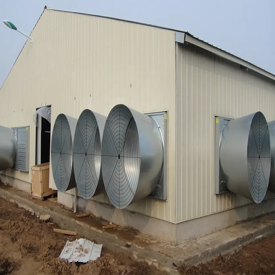 36 42 48 54Inch 900 1060 1220 1380mm Concave Type Ventilation Exhaust Poultry Chicken Farm Warehouse Equipment Fan With Shutter
