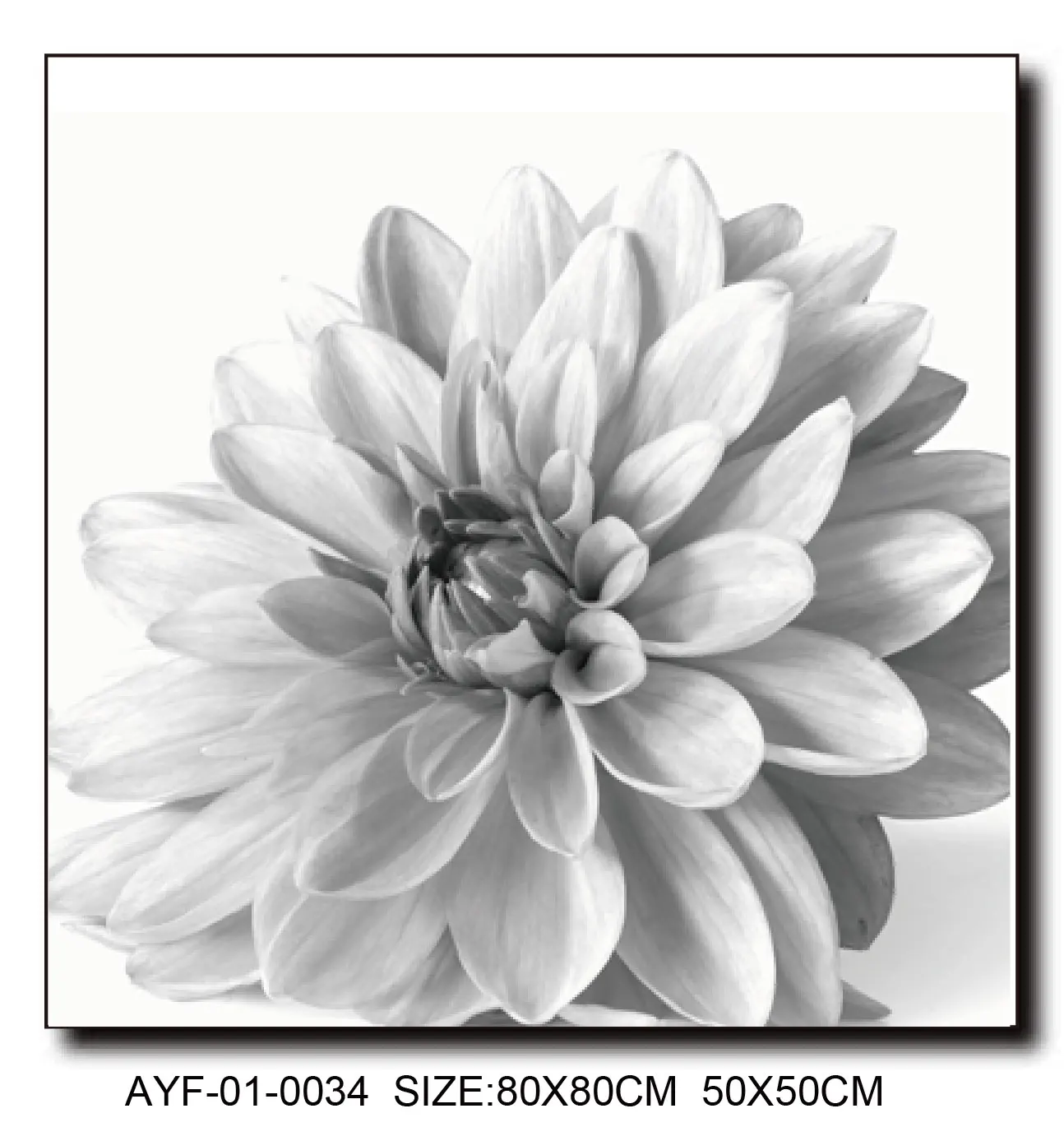 Modern abstract flower paintings in cream series and rose-themed wall paintings for high-end restaurants