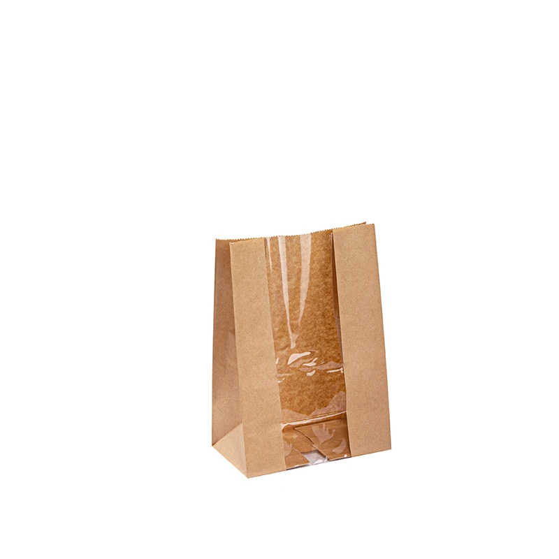 Wholesale Take Out Brown food paper bag