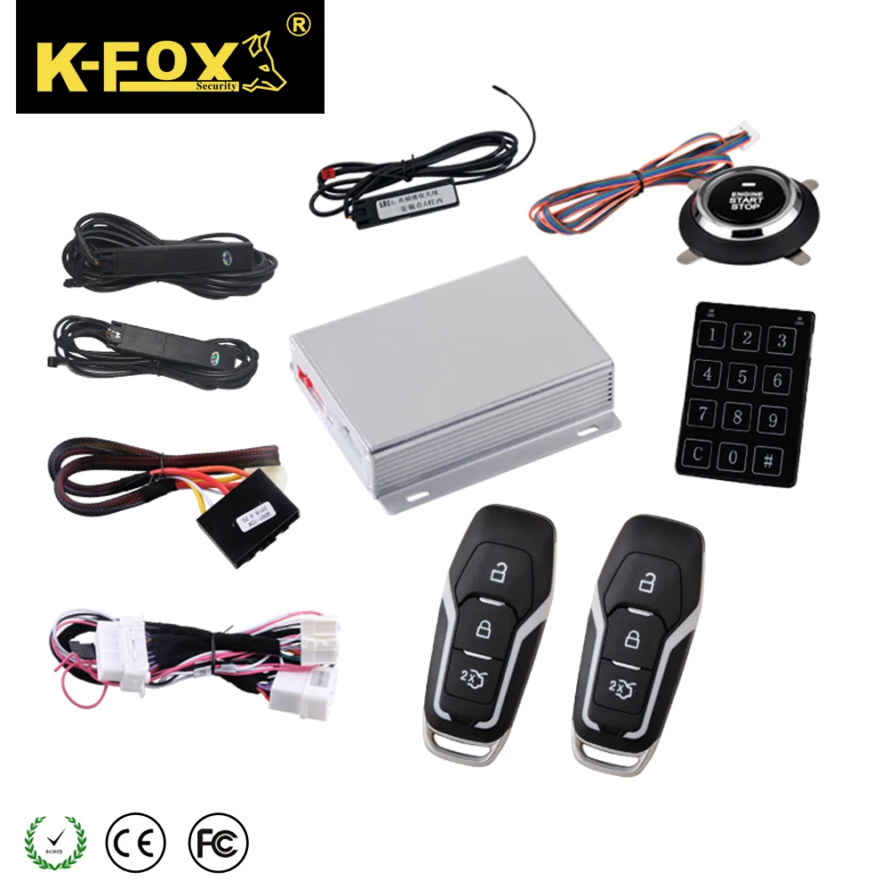 Push button start  PKE engine start and stop system