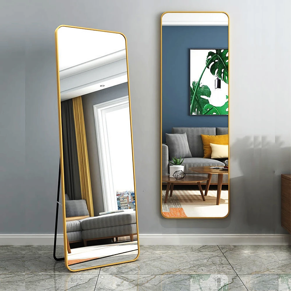 New Design Aluminum Frame Full Body Mirror, Dressing, Floor To Tloor Mirror, Household Wall Mounted And Bathroom Mirror